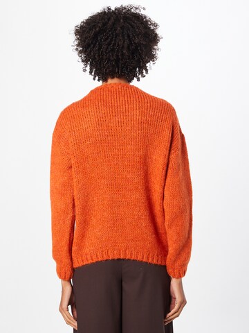MORE & MORE Sweater 'Fluffy' in Orange