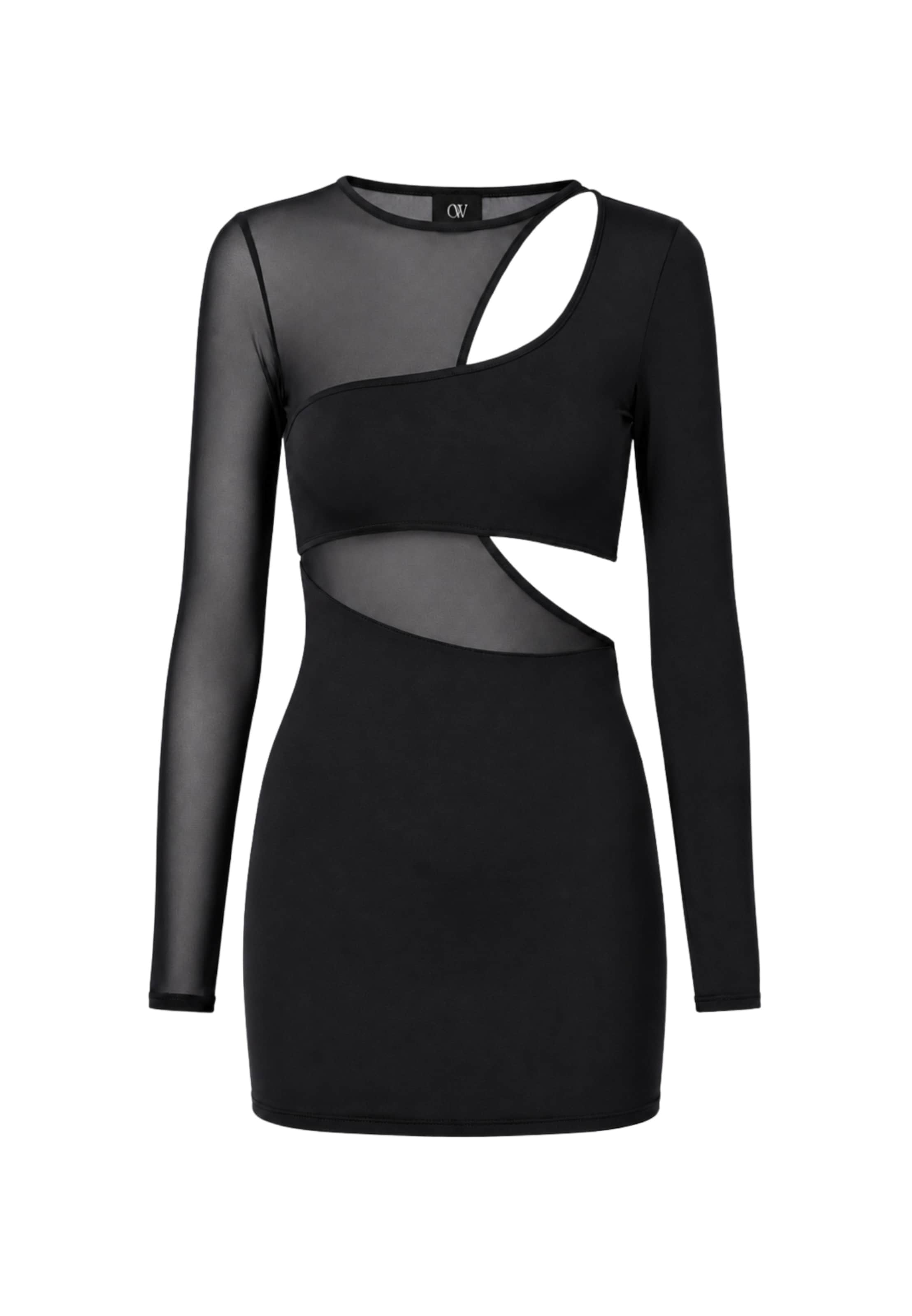 OW Collection Cocktailjurk in Zwart