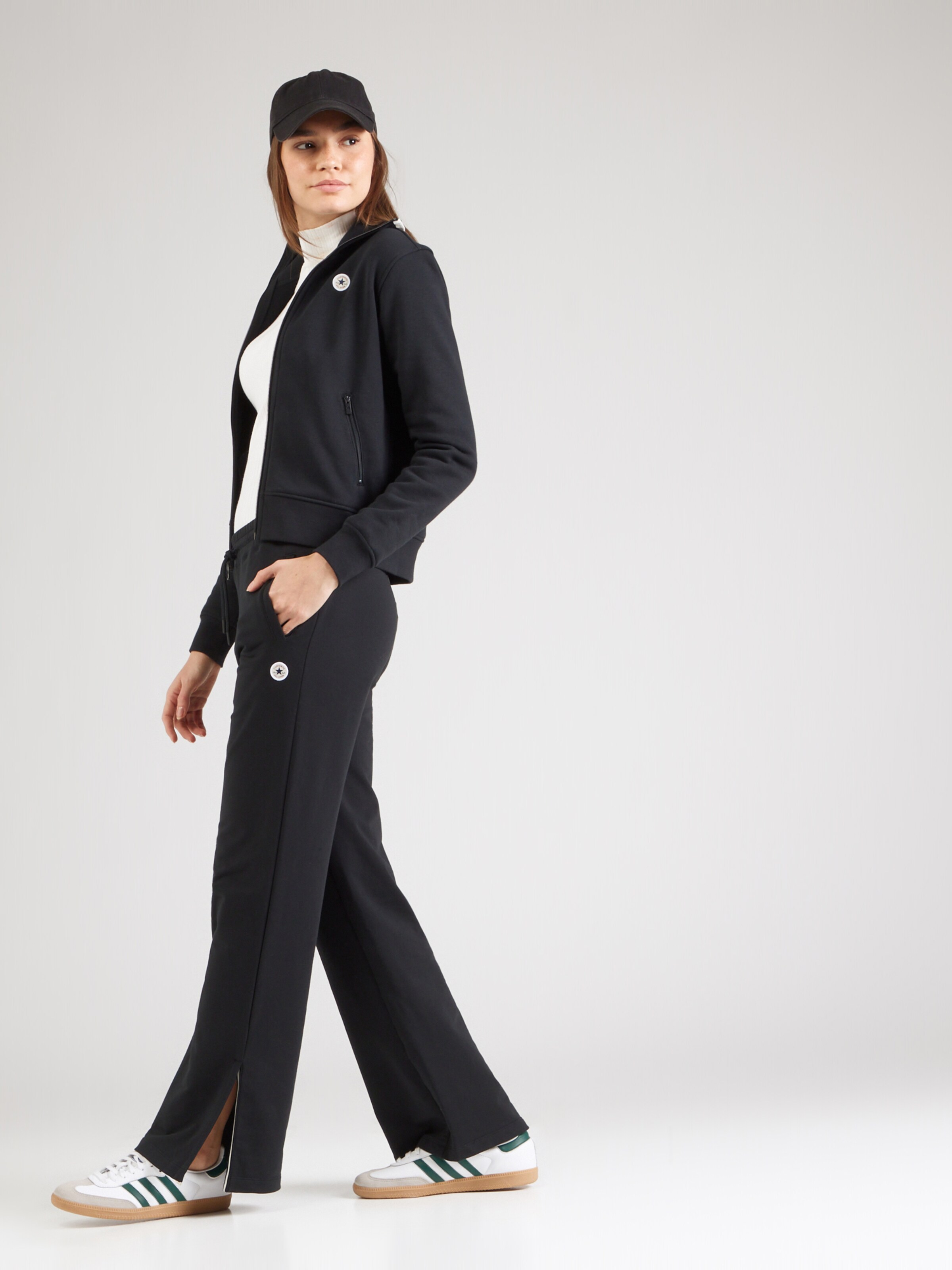 CONVERSE Wide leg Pants in Black ABOUT YOU