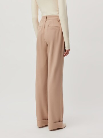 LeGer by Lena Gercke Regular Bandplooibroek 'Pina Tall' in Beige