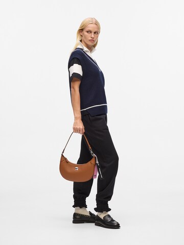Karl Lagerfeld Schultertasche in Braun: Vorderseite
