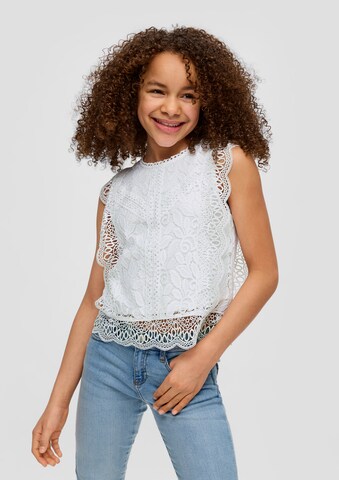 s.Oliver Blouse in Wit: voorkant