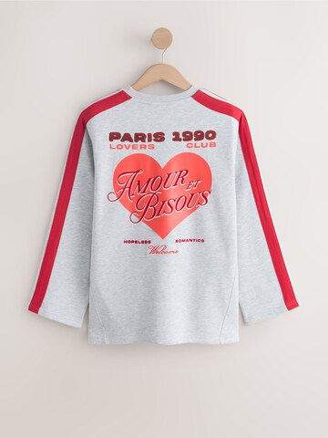 Sweat-shirt 'Valentines Paris' Next en gris