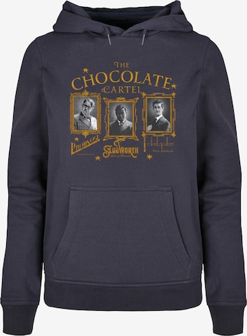 ABSOLUTE CULT Sweatshirt 'Wonka - The Chocolate Cartel' in Blue: front
