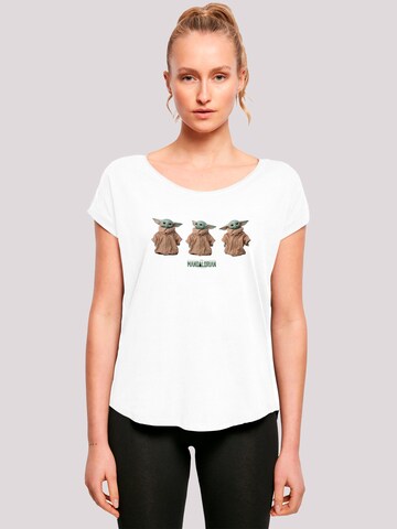 F4NT4STIC Shirt 'The Child Baby Yoda' in Wit: voorkant