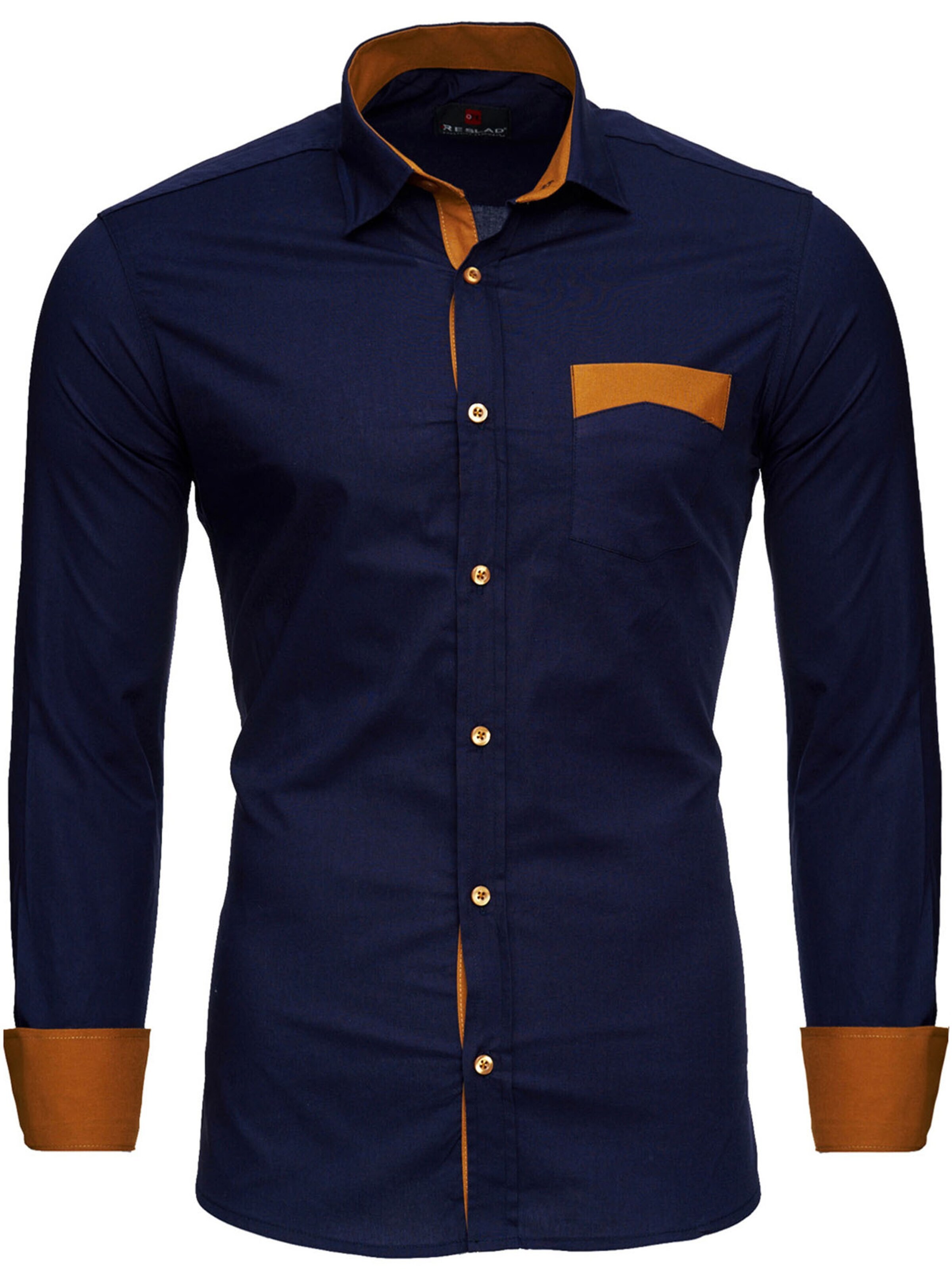 Reslad Button Up Shirt 'RS7205' in Blue: front