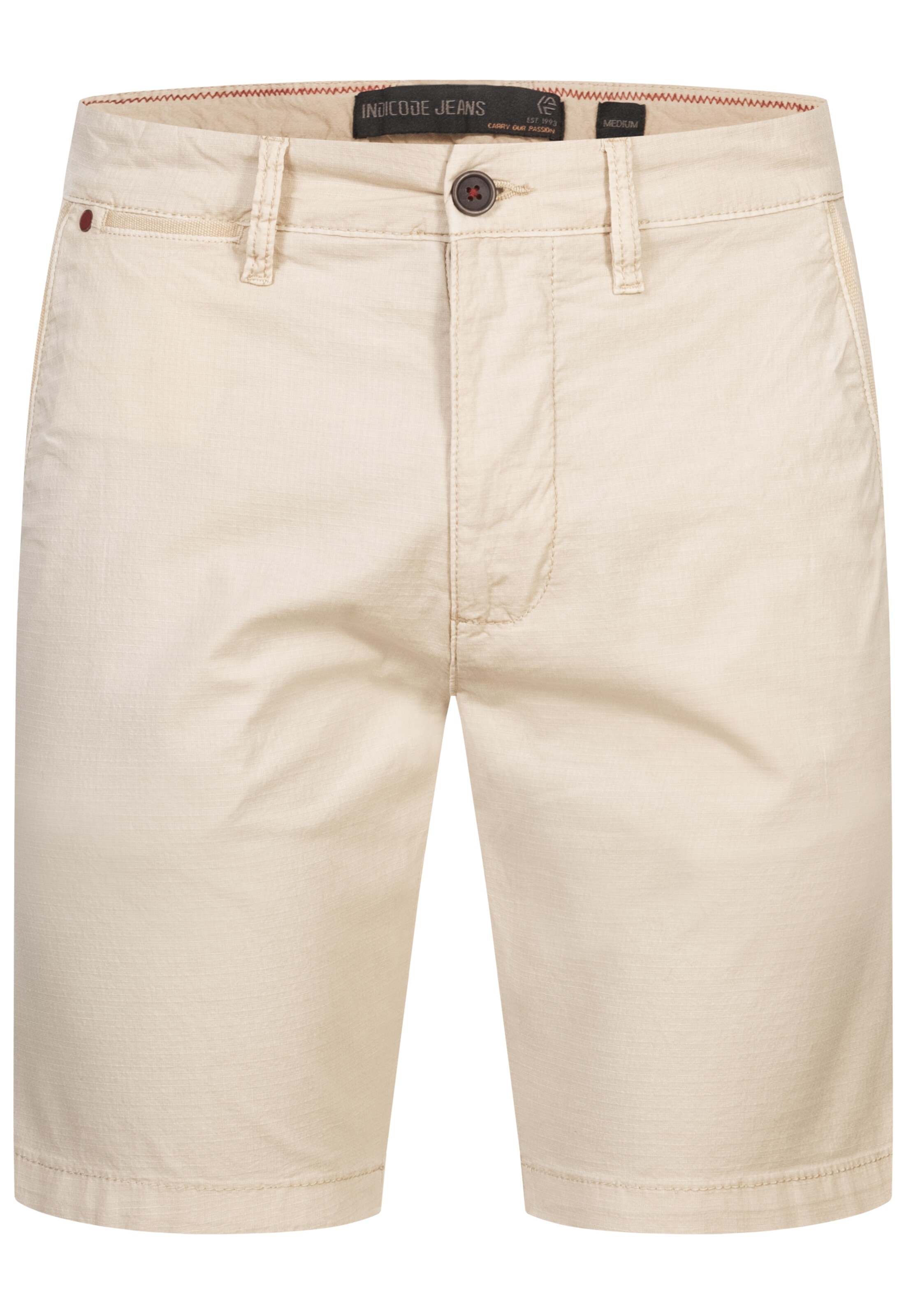 INDICODE JEANS Shorts 'Hutchico' in Weiß: Vorderseite