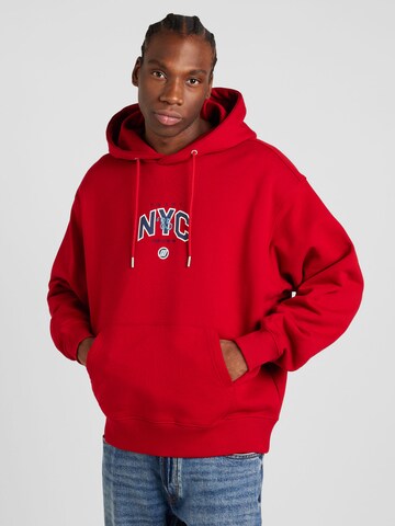 Tommy Jeans - Sudadera 'GAME DAY' en rojo: frente