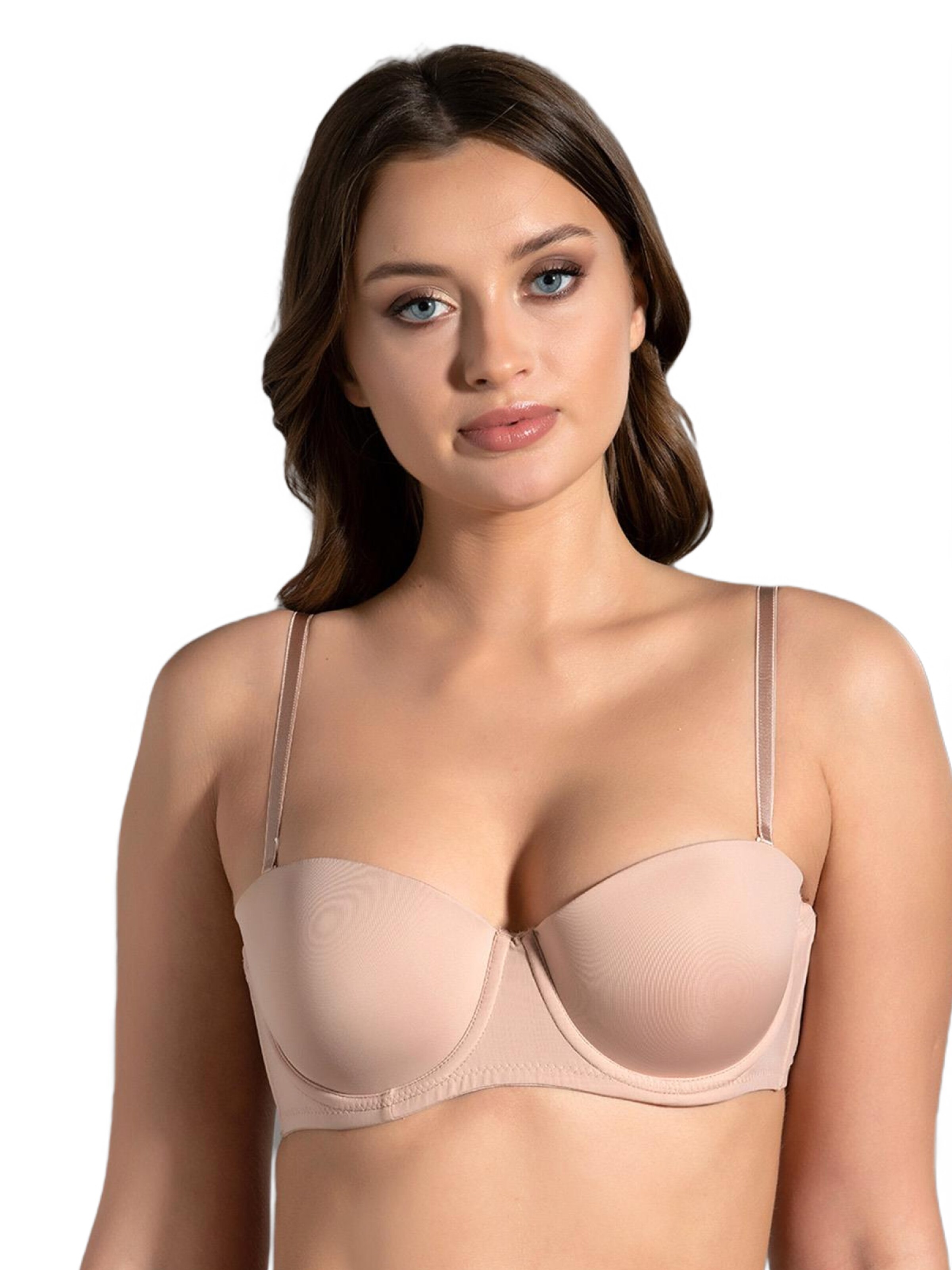 Balconnet Soutien-gorge C&City en beige : devant