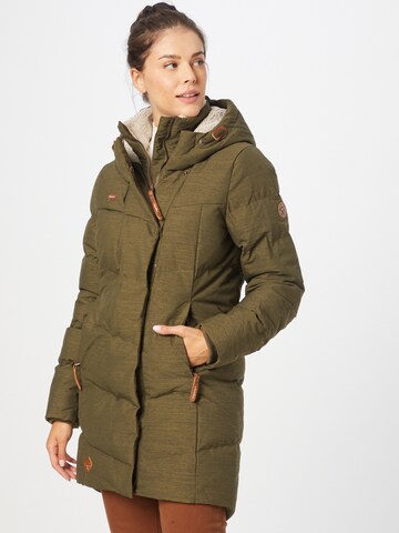 Manteau d’hiver 'Pavla' Ragwear en vert : devant