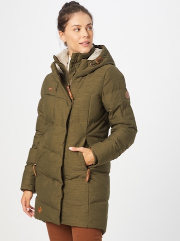 Ragwear Wintermantel 'Pavla' in Groen: voorkant