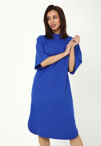 Awesome Apparel Dress in Blue: front