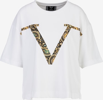 T-shirt 'Petonia New Baroque' 19V69 ITALIA en blanc : devant