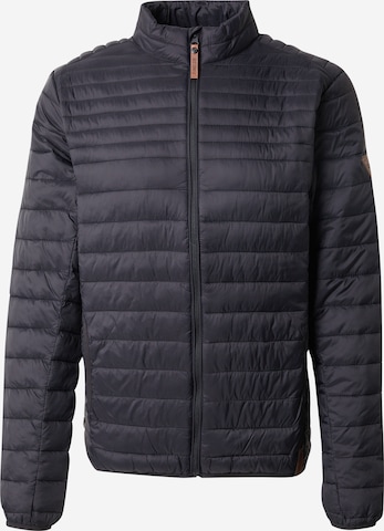 INDICODE JEANSPrijelazna jakna 'Islington' - crna boja: prednji dio