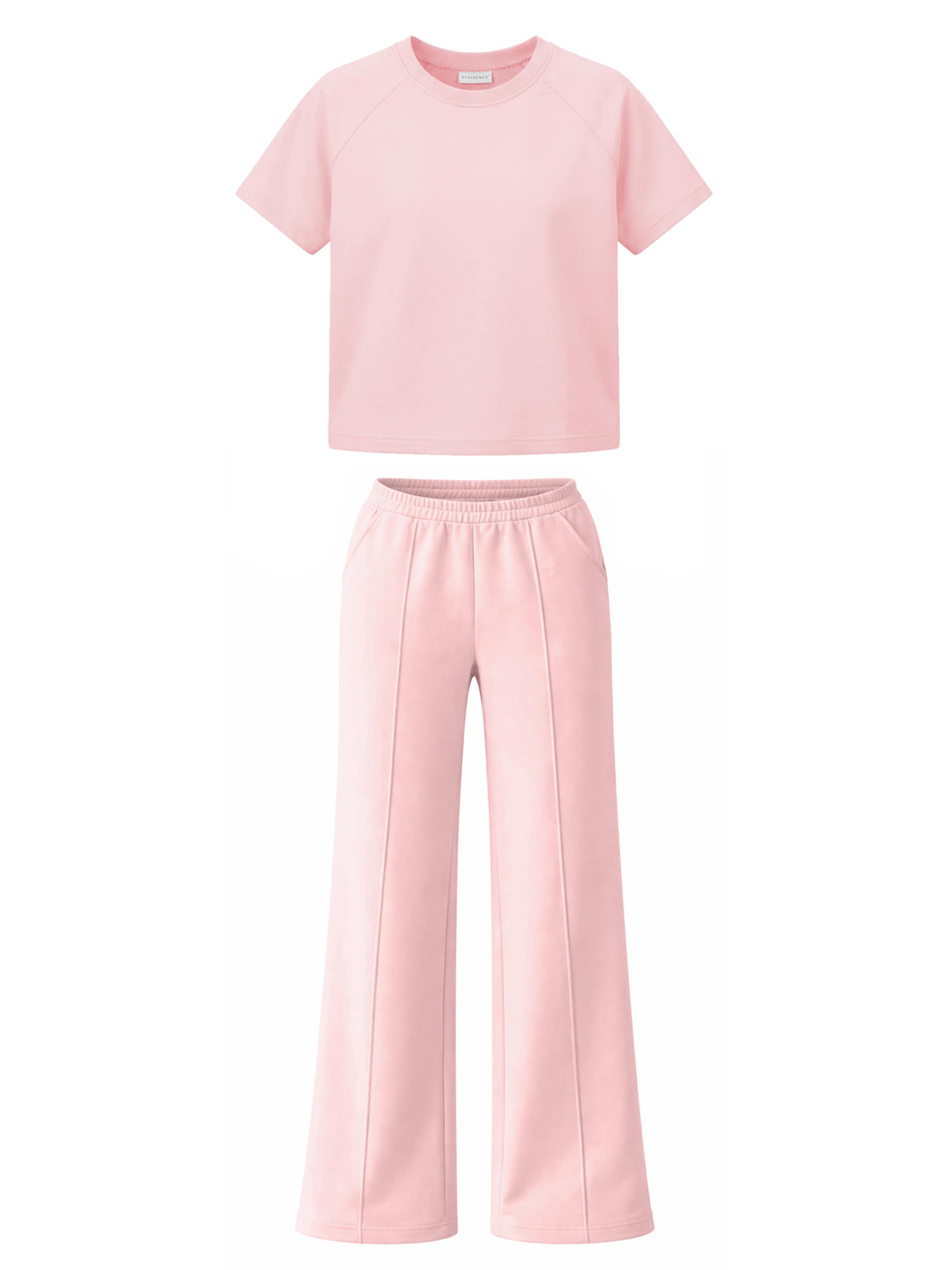 Vivisence Sweatsuit '9209 Set' in Pink: front