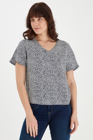Fransa Blouse in Blue: front