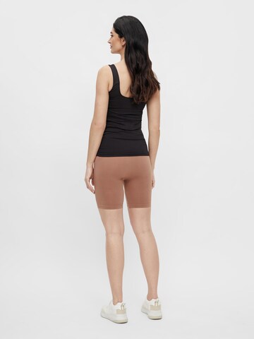 MAMALICIOUS Skinny Shorts  'Tia Jeanne' in Braun