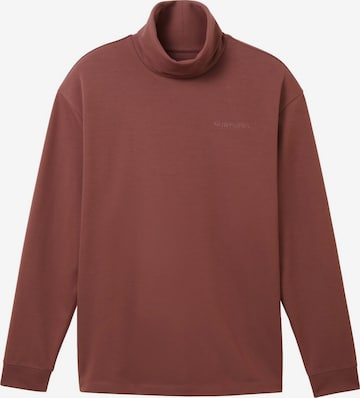 T-Shirt TOM TAILOR DENIM en marron : devant