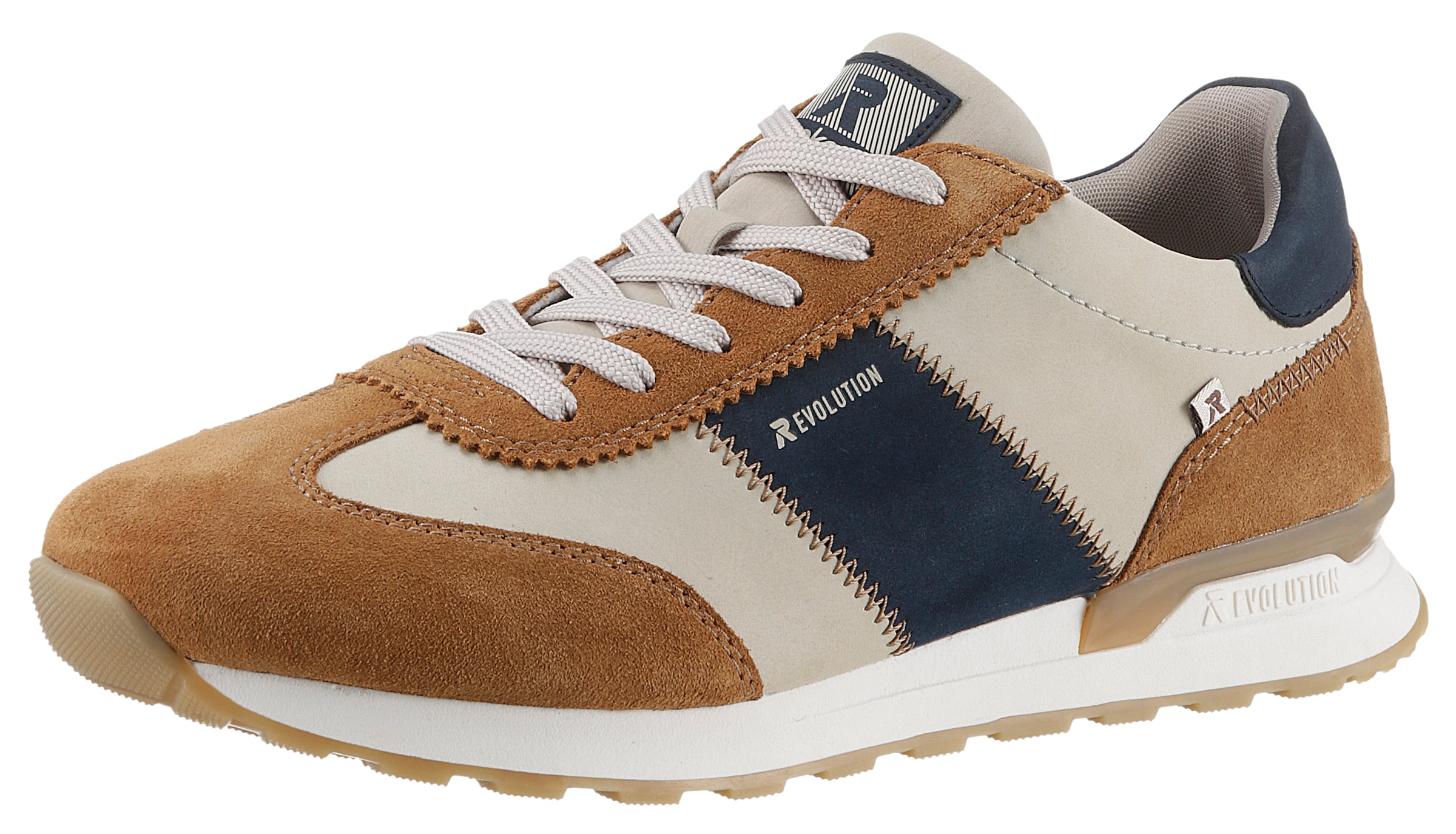 Baskets basses 'U0306' Rieker Sport en beige : devant