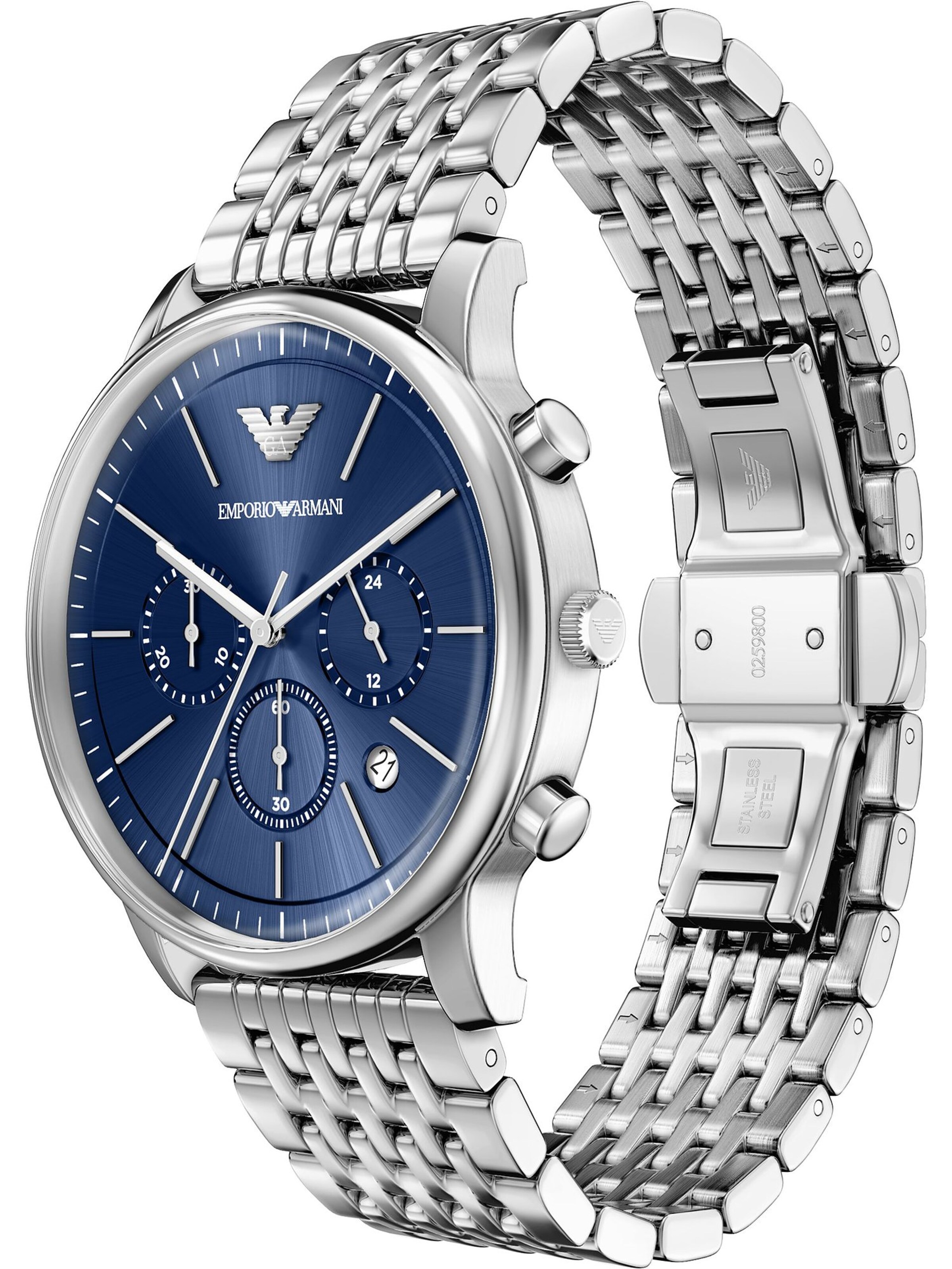 Emporio Armani Analoguhr in Silber