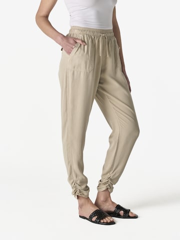 KOROSHI Дънки Tapered Leg Панталон в бежово