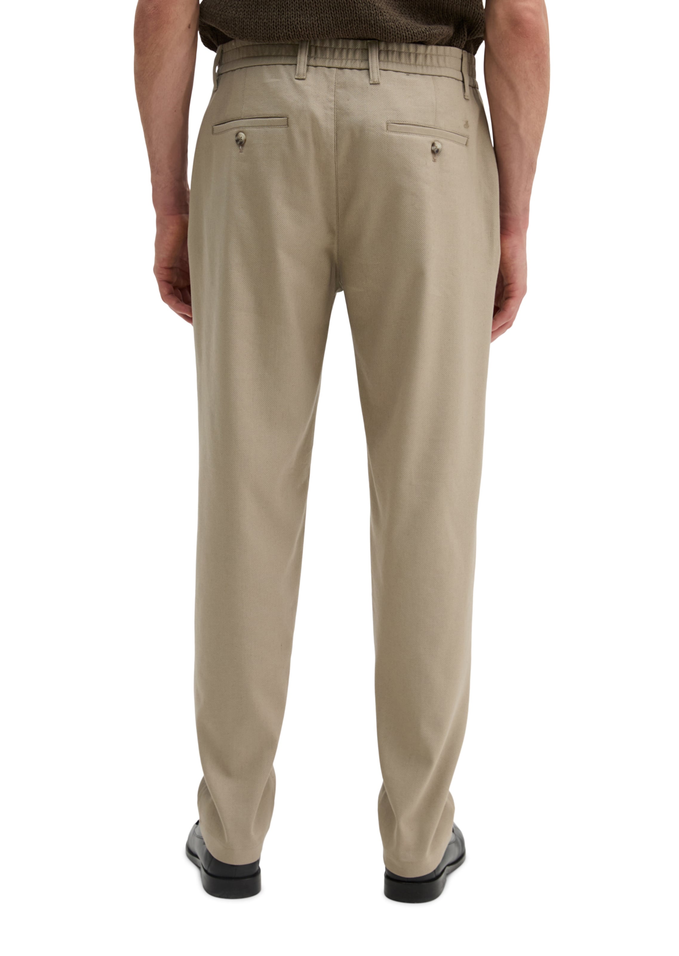 Marc O'Polo Loose fit Trousers 'Belsbo' in Beige