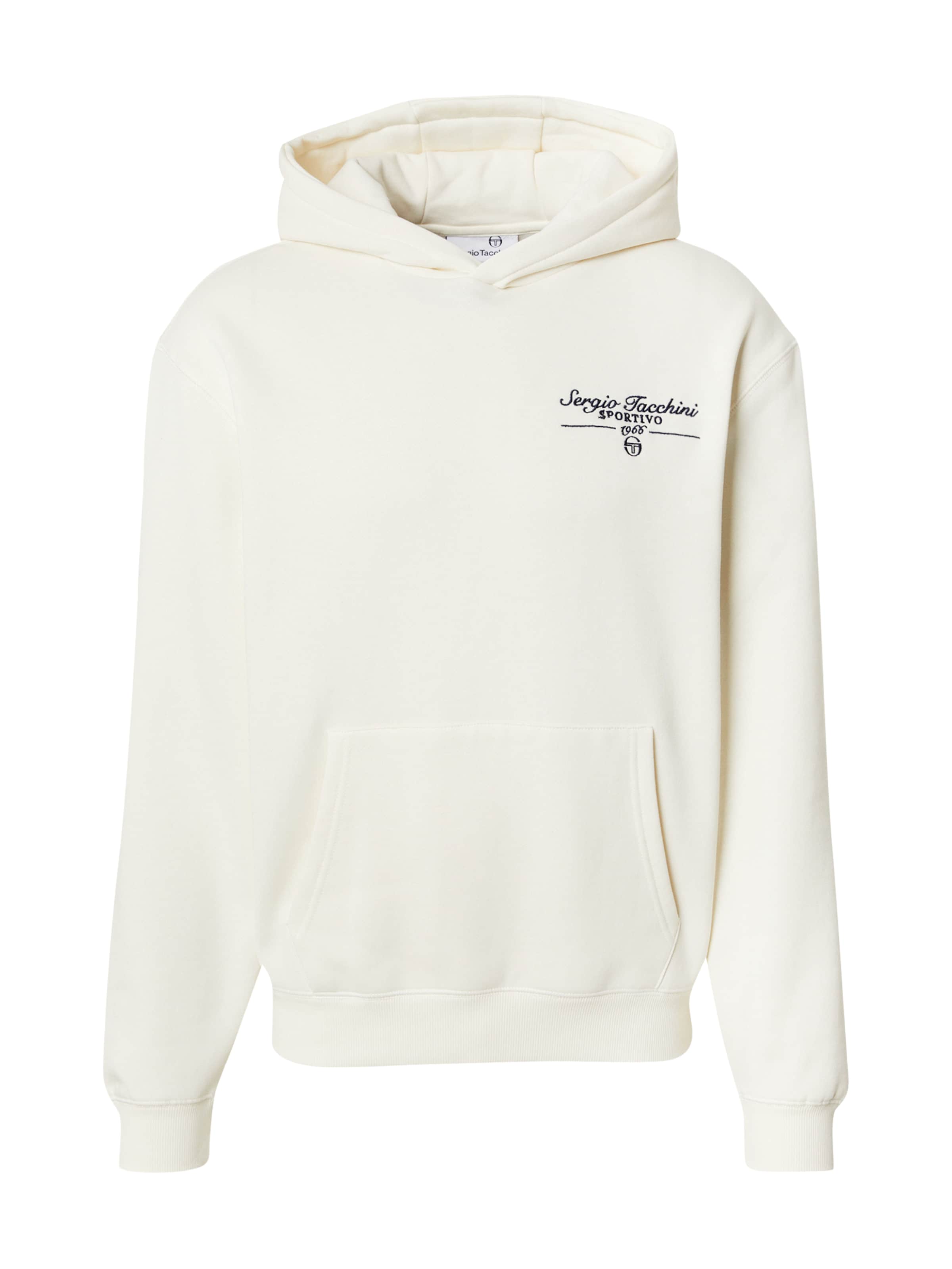 Sergio Tacchini Sweatshirt 'NOAH' i hvid: forside