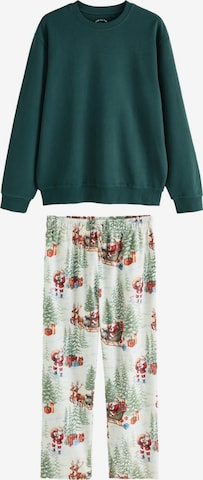 Pyjama long Next en vert : devant