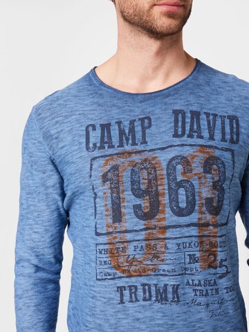 CAMP DAVID Pullover in Blau