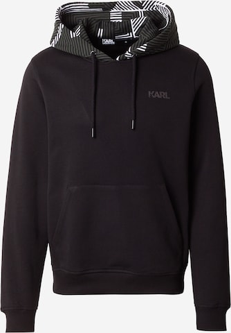 Karl LagerfeldSweater majica - crna boja: prednji dio