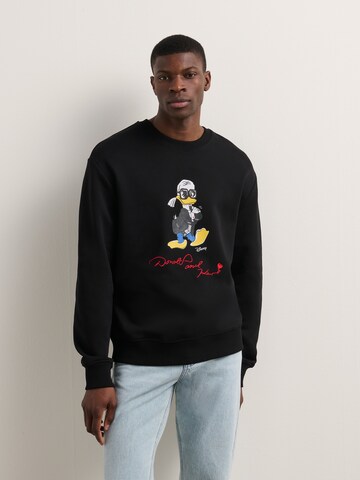 Karl Lagerfeld Свитшот 'Disney x Karl Lagerfeld' в Черный: спереди