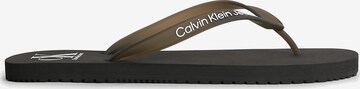 Calvin Klein Jeans T-Bar Sandals in Black