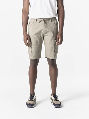 KOROSHI regular Τζιν cargo σε καφέ: μπροστά