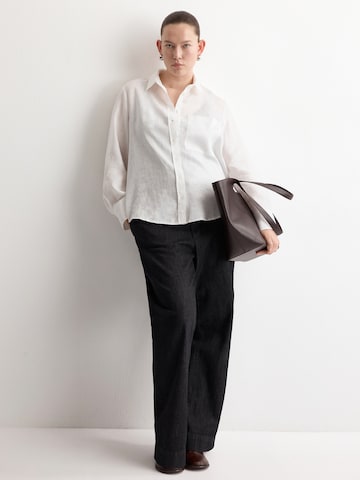 MANGO Blus 'LINO' i vit