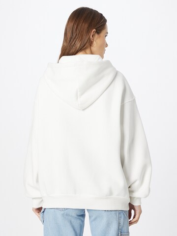 Gina Tricot Zip-Up Hoodie in White