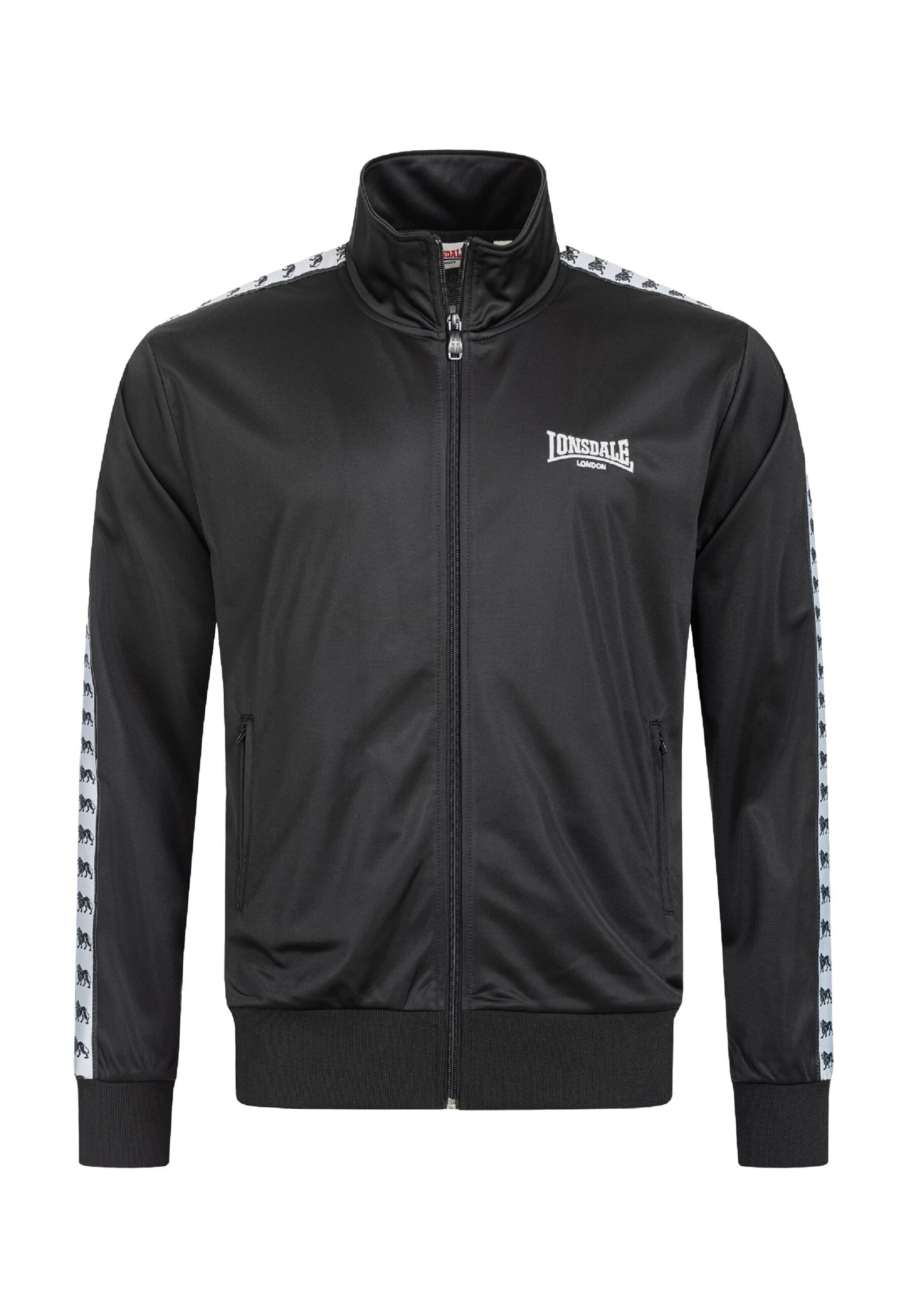 LONSDALE Jogginganzug 'Wyberton' in Schwarz
