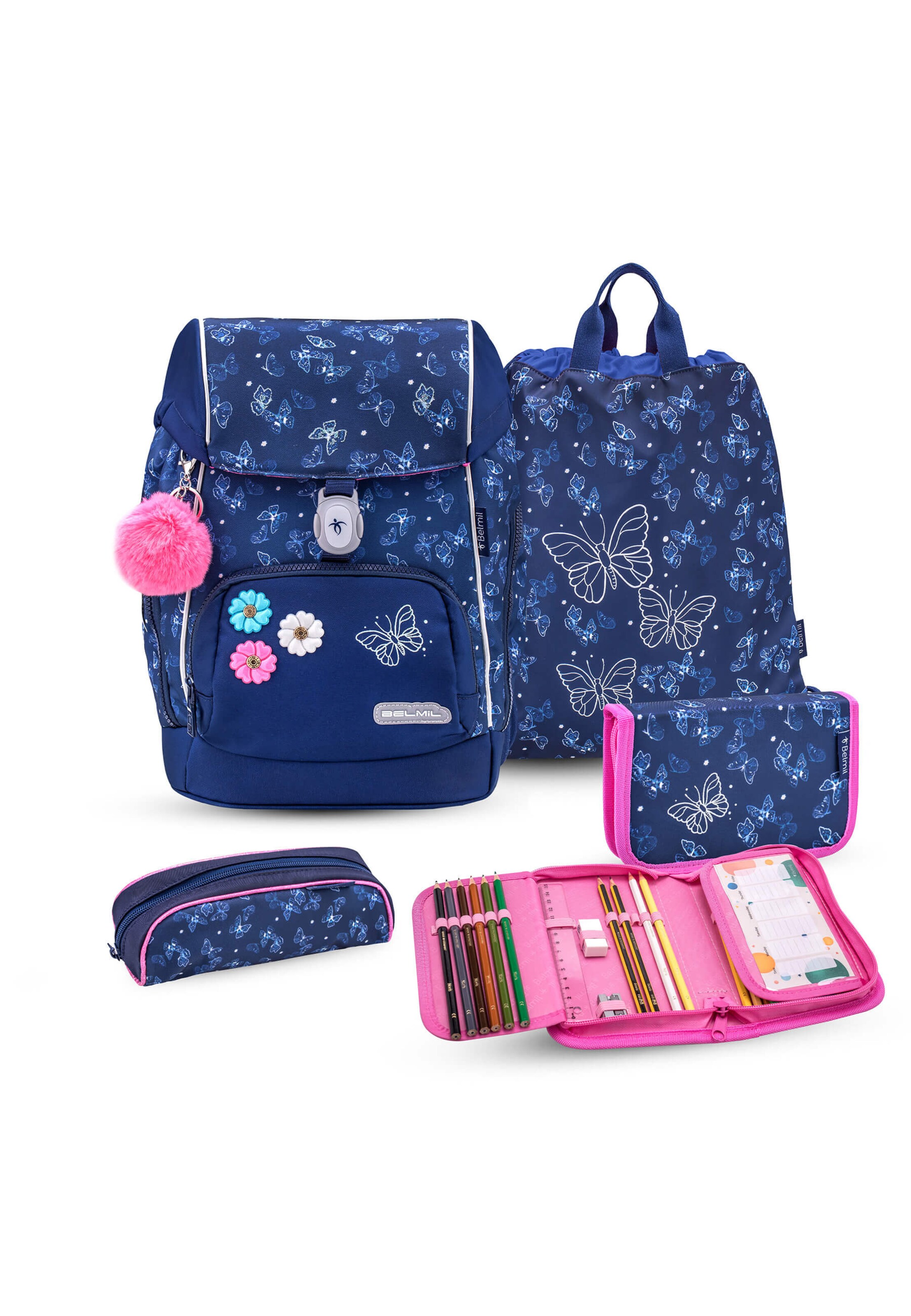 Belmil Backpack in Blue: front