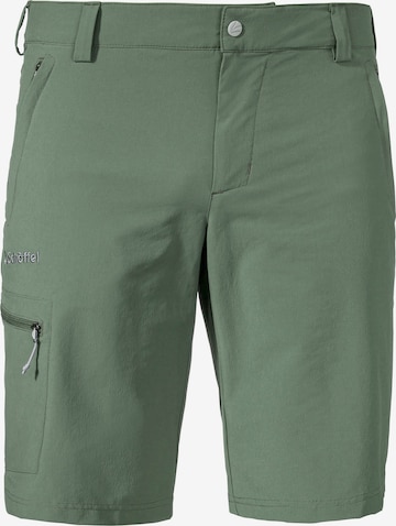 Pantaloni outdoor 'Folkstone' de la Schöffel pe verde: față