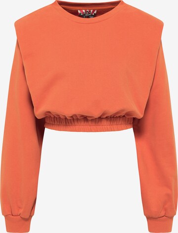 myMo ROCKS Sweatshirt in Orange: front