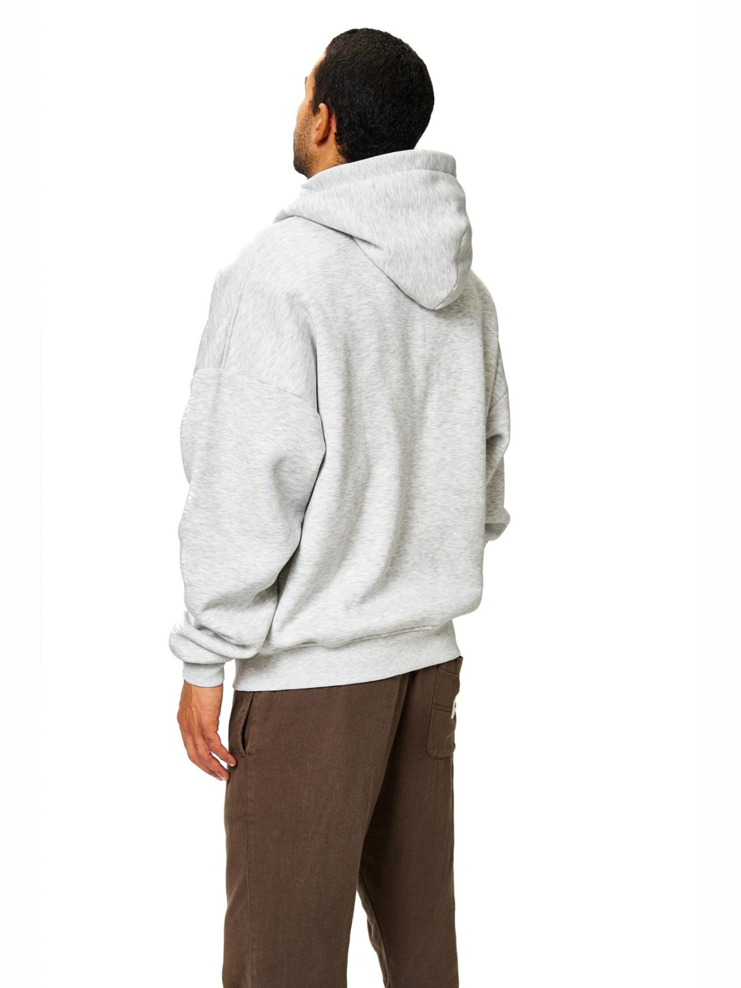 BlankOrder Zip-Up Hoodie in Grey