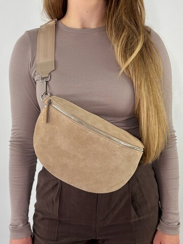 lePelou Gürteltasche 'ARIA large' in Beige