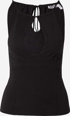 WEEKDAY Toppi 'Bree' värissä musta: etupuoli