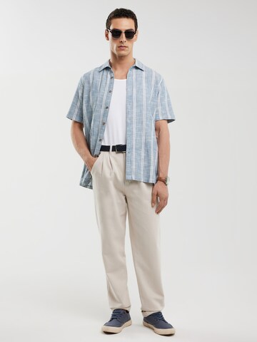 BIG STAR Comfort fit Overhemd 'Luizner' in Blauw