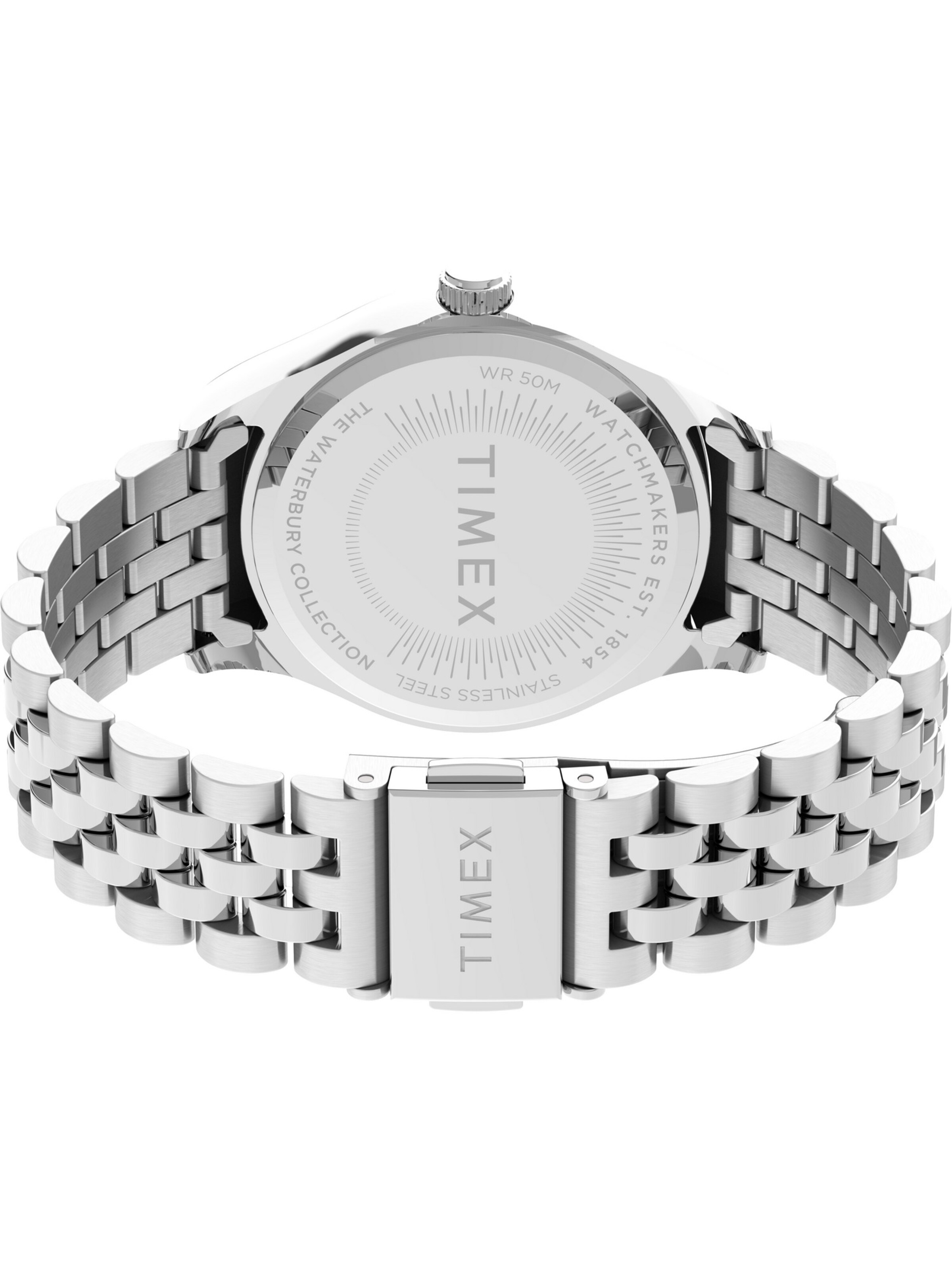 TIMEX Analogt ur 'Waterbury' i sølv