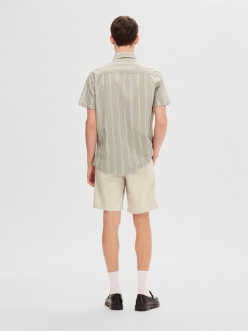 SELECTED HOMME Средняя посадка Рубашка в Серый