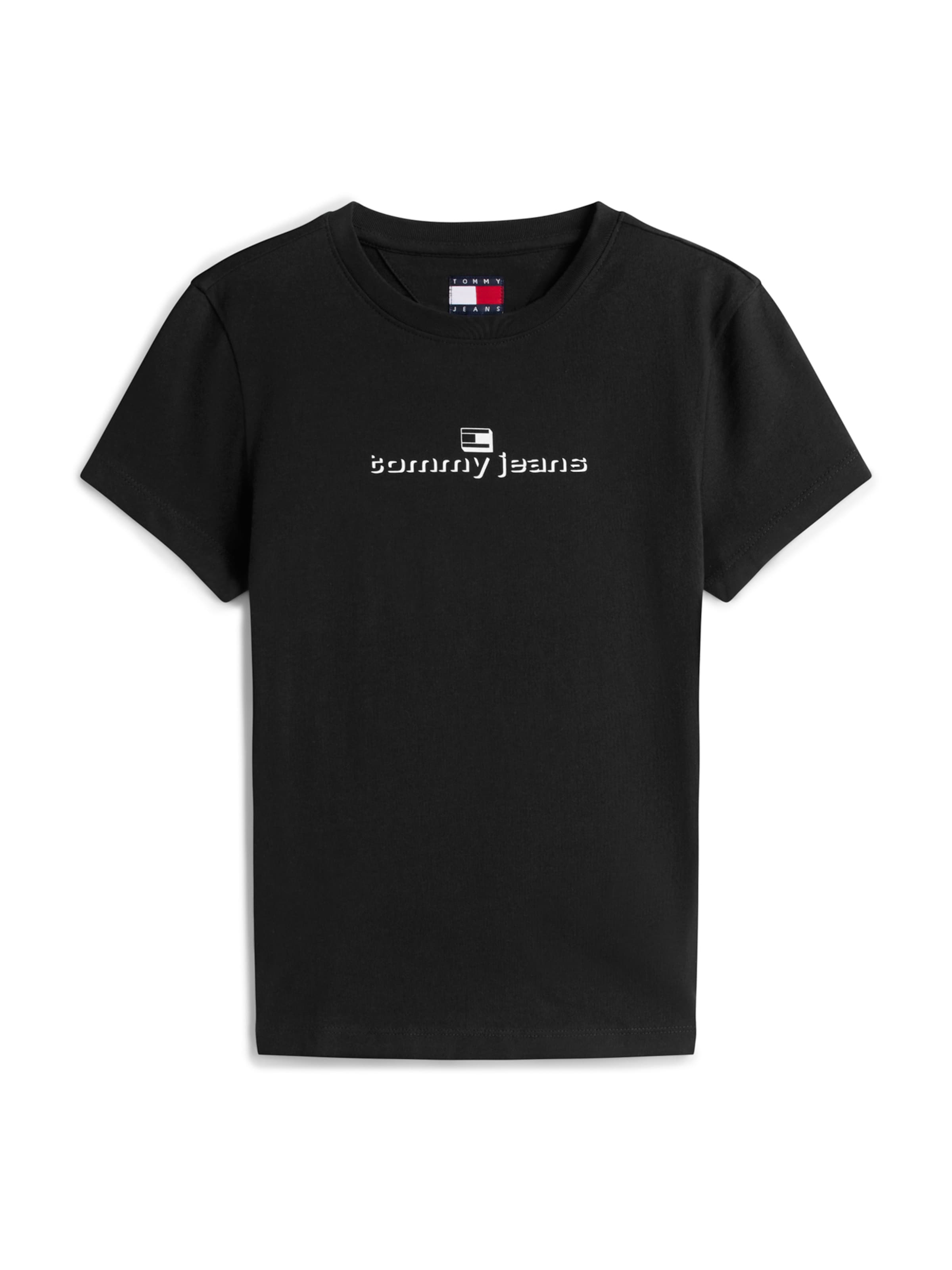 Tommy Jeans Μπλουζάκι 'ESS' σε μαύρο: μπροστά