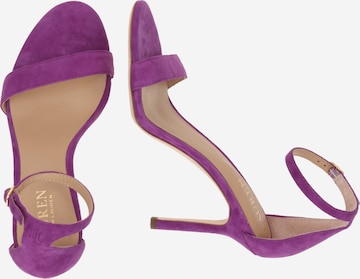 Lauren Ralph Lauren Páskové sandály 'ALLIE' – fialová