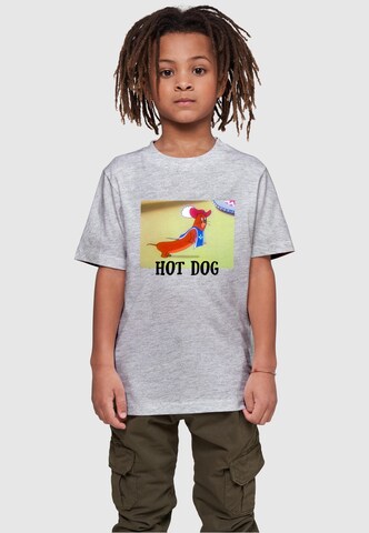 ABSOLUTE CULT Shirt 'Tom and Jerry - Hot Dog' in Grey: front