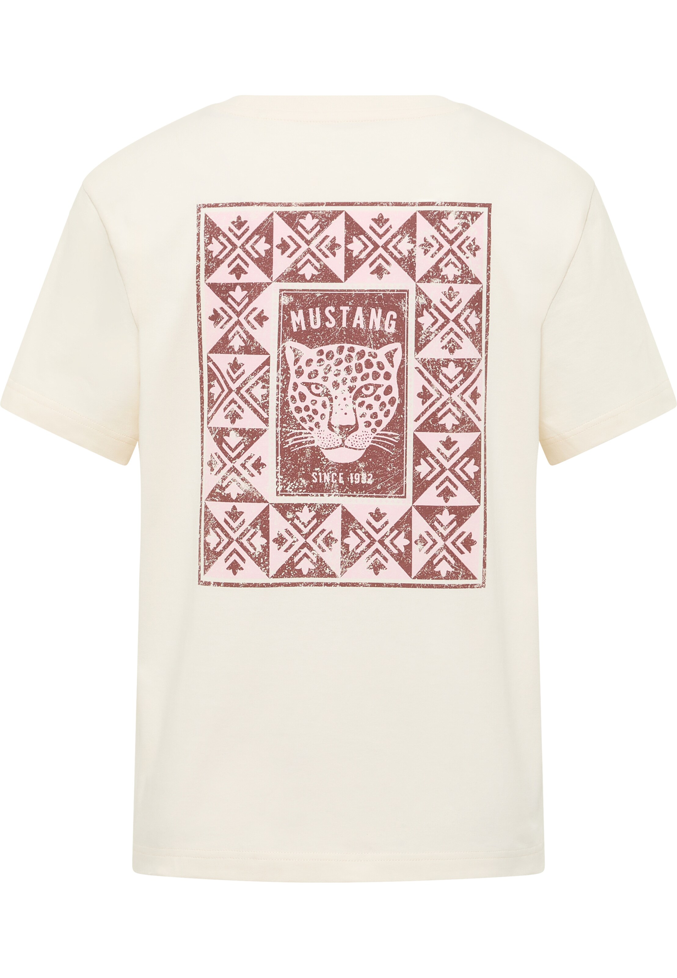 MUSTANG T-Shirt 'Floris' in Weiß