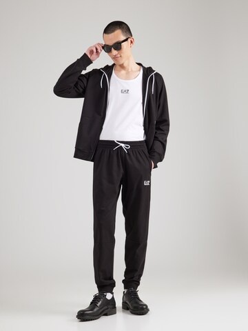 EA7 Emporio Armani Tapered Παντελόνι σε μαύρο